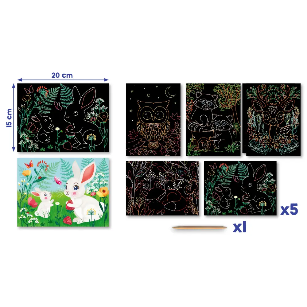 SET KREATIVNI PRASKANKA GOZDNE ŽIVALI