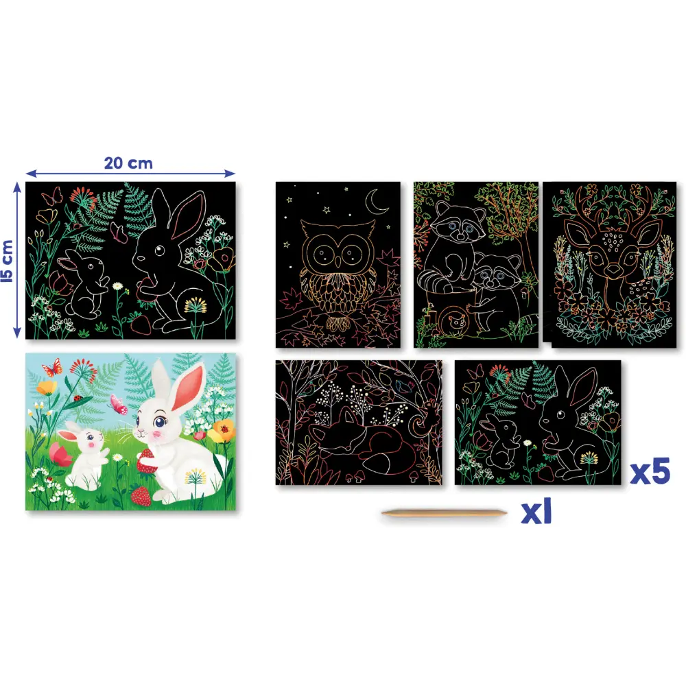 SET KREATIVNI PRASKANKA GOZDNE ŽIVALI