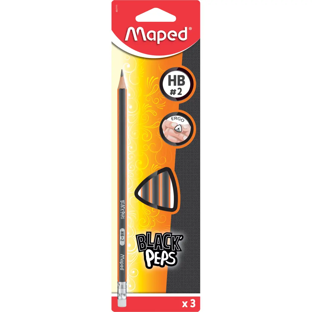 Grafitni svinčnik Maped Black'peps-rad. 