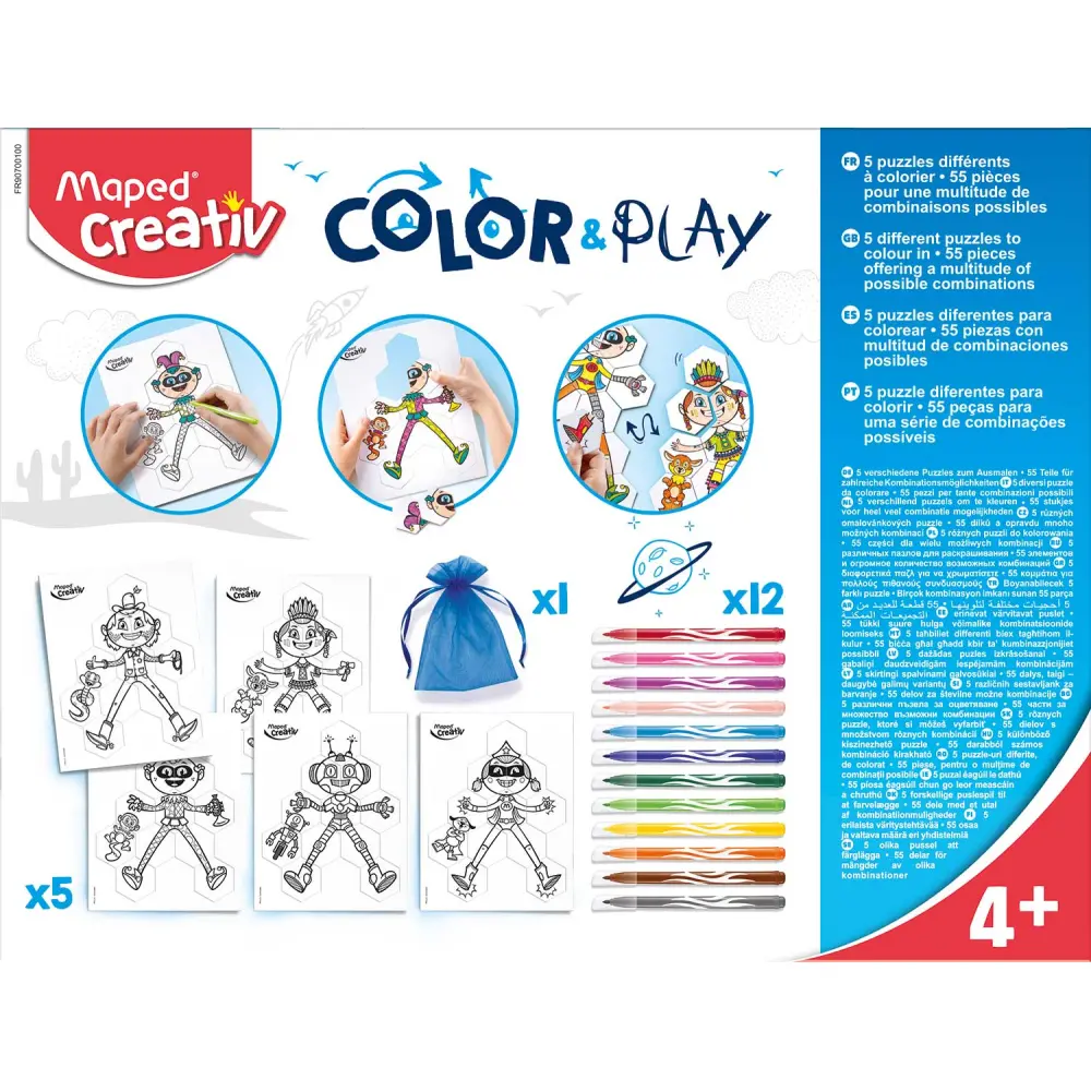 Kreativni set MAPED puzzle