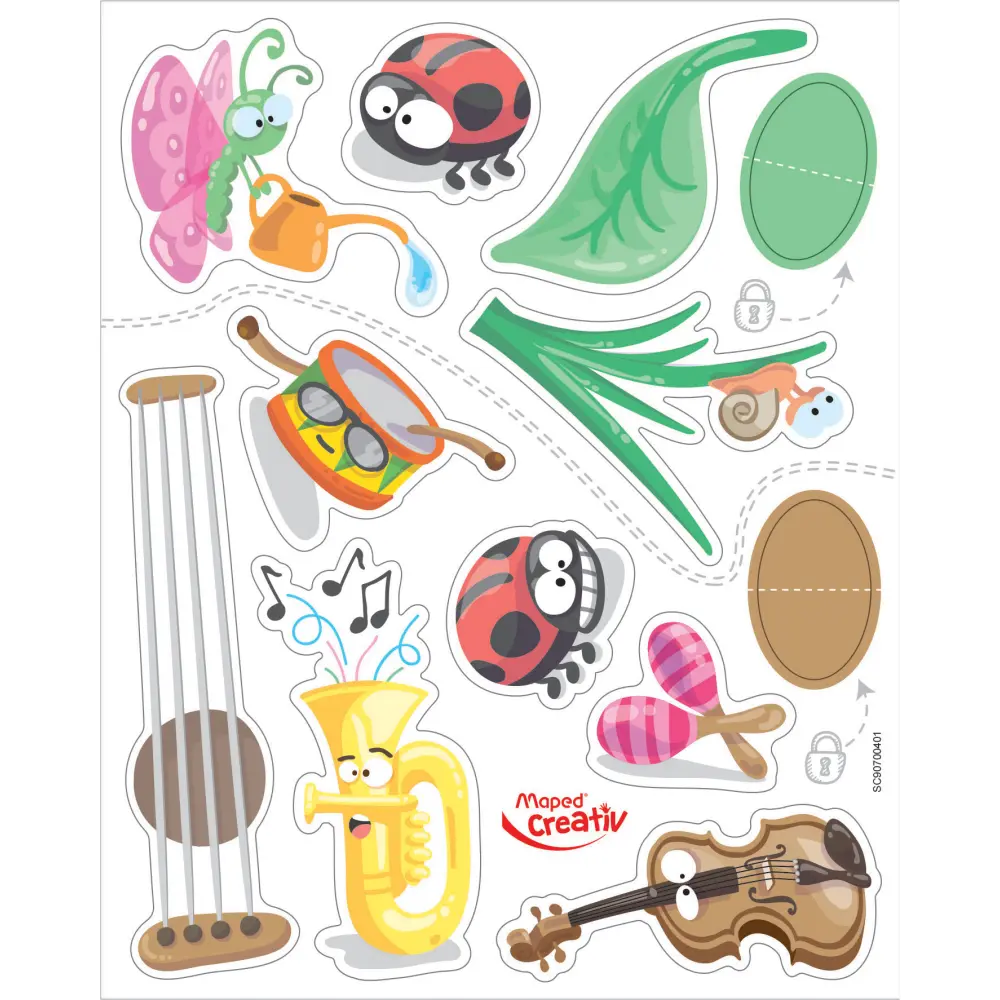 Kreativni set MAPED prstne barve