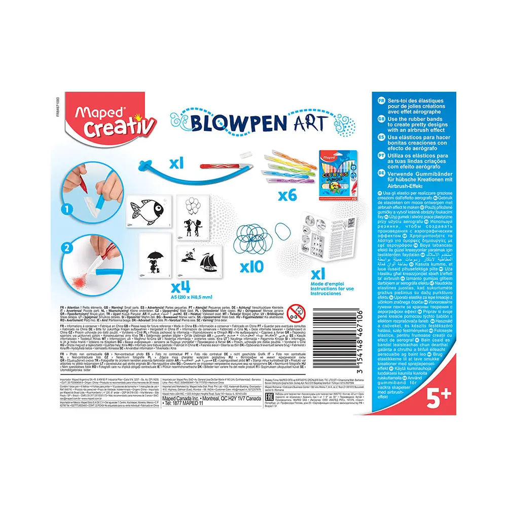 Kreativni set MAPED blow pen