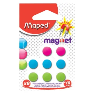 MAGNETI MAPED 10MM 8/1 SORT-BLISTER