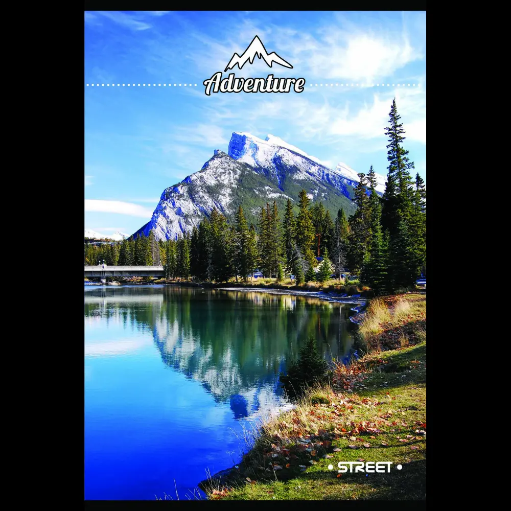 Zvezek s trdimi platnicami Street A4 črt