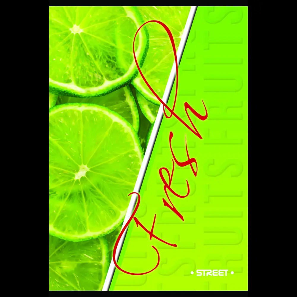 Zvezek s trdimi platnicami Street A4 črt