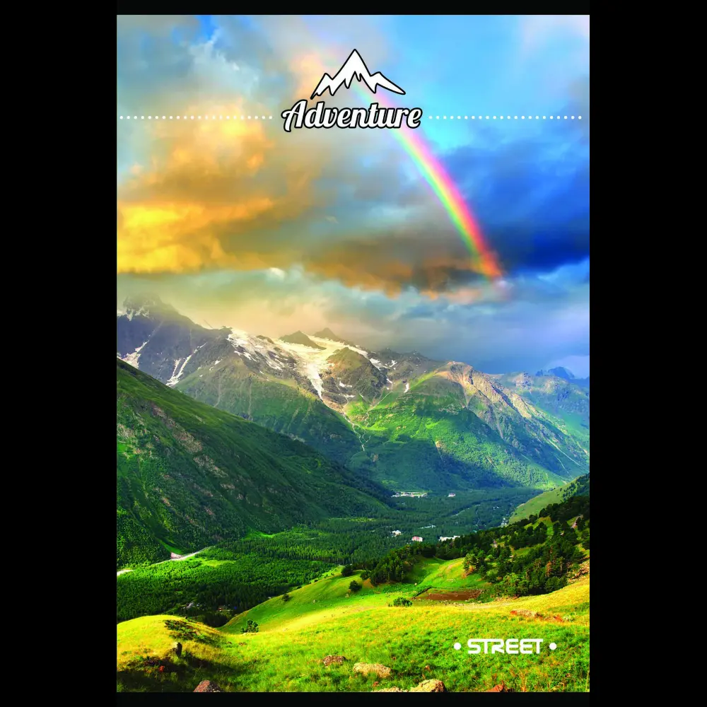 Zvezek s trdimi platnicami Street A4 vis