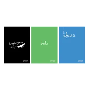 Zvezek Neon s PP platnicami A4 črte