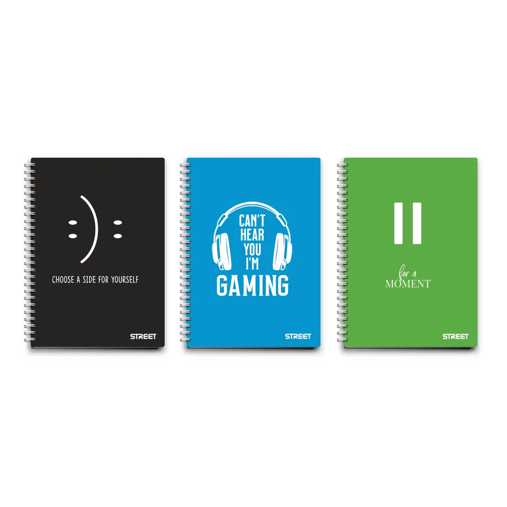 Špiralni zvezek Neon A5 črte