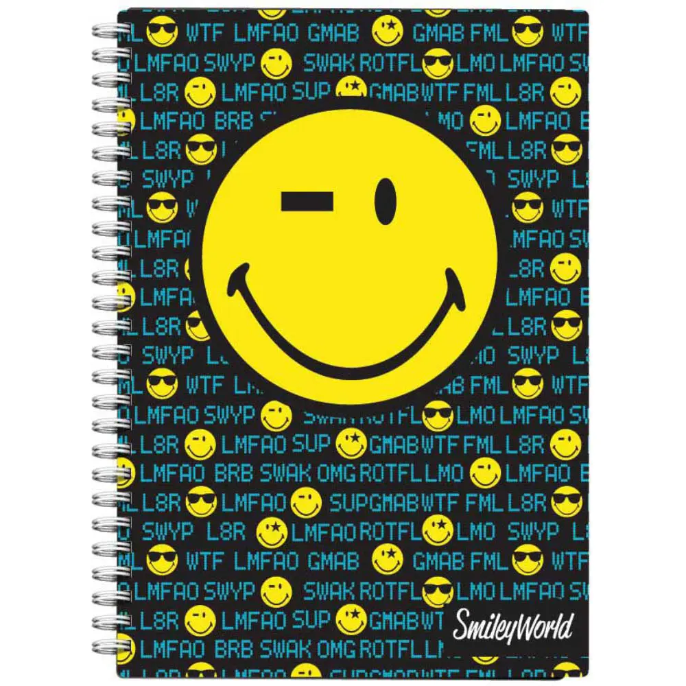 Špiralna beležka A6, SMILEY 