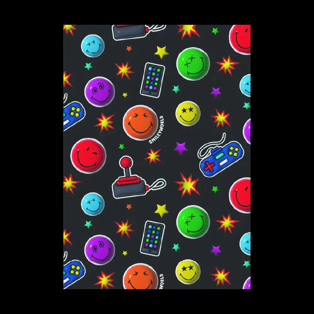 Zvezek Smiley A4 črte z robom