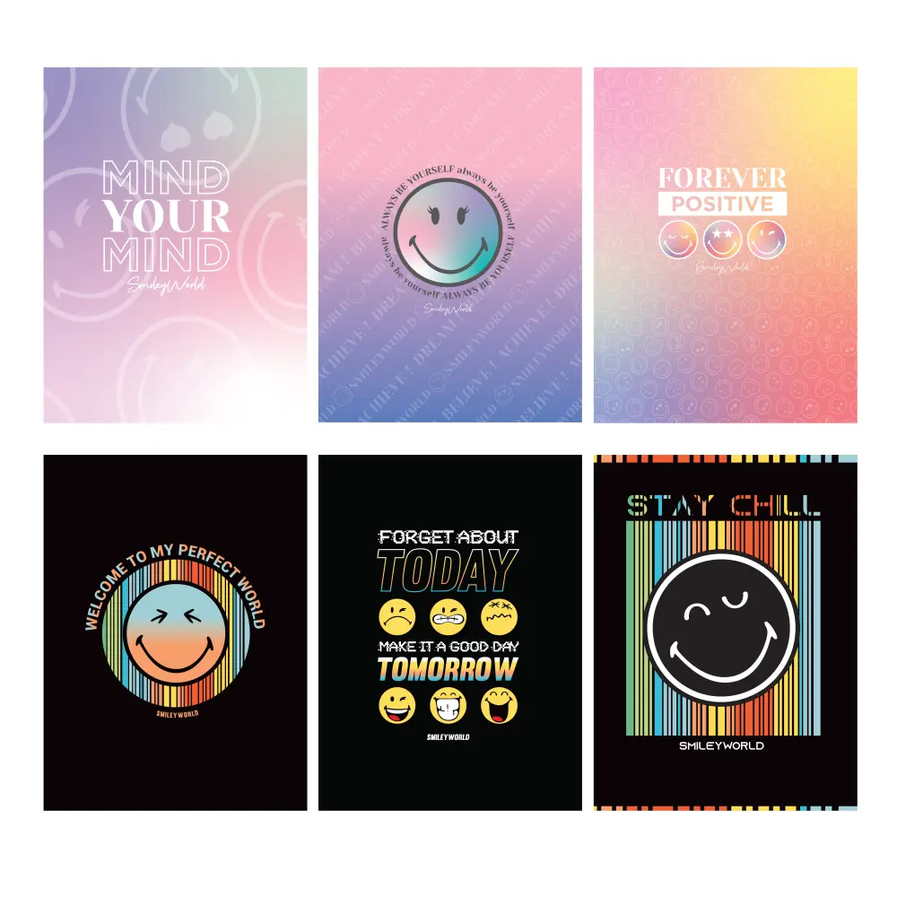 Zvezek A4, SMILEY mali karo  