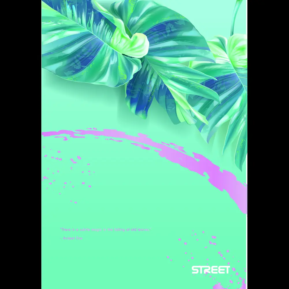 Zvezek Street Botanic A4 brezčrtni