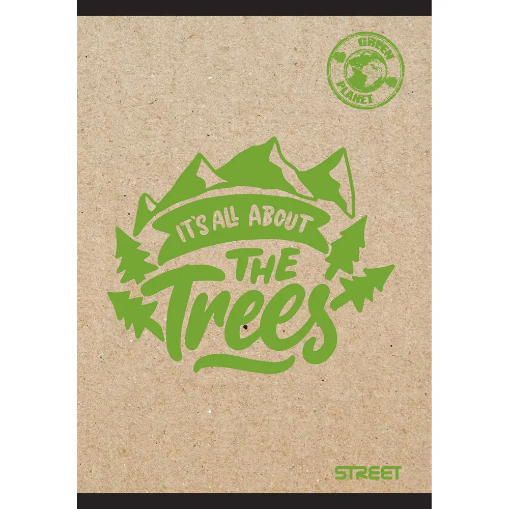 Zvezek Street Nature A4 brezčrtni