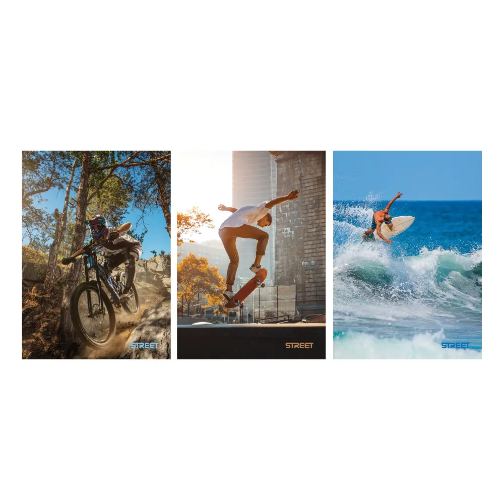 Zvezek Street SPORT A4 mali karo