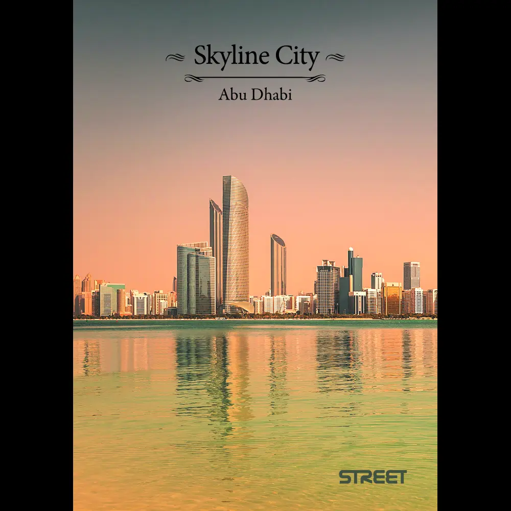 Zvezek Street Skyline city A4 črte z rob