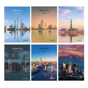 Zvezek Street Skyline city A4 črte z rob