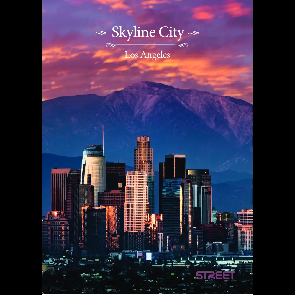 Zvezek Street Skyline A5 črte z robom