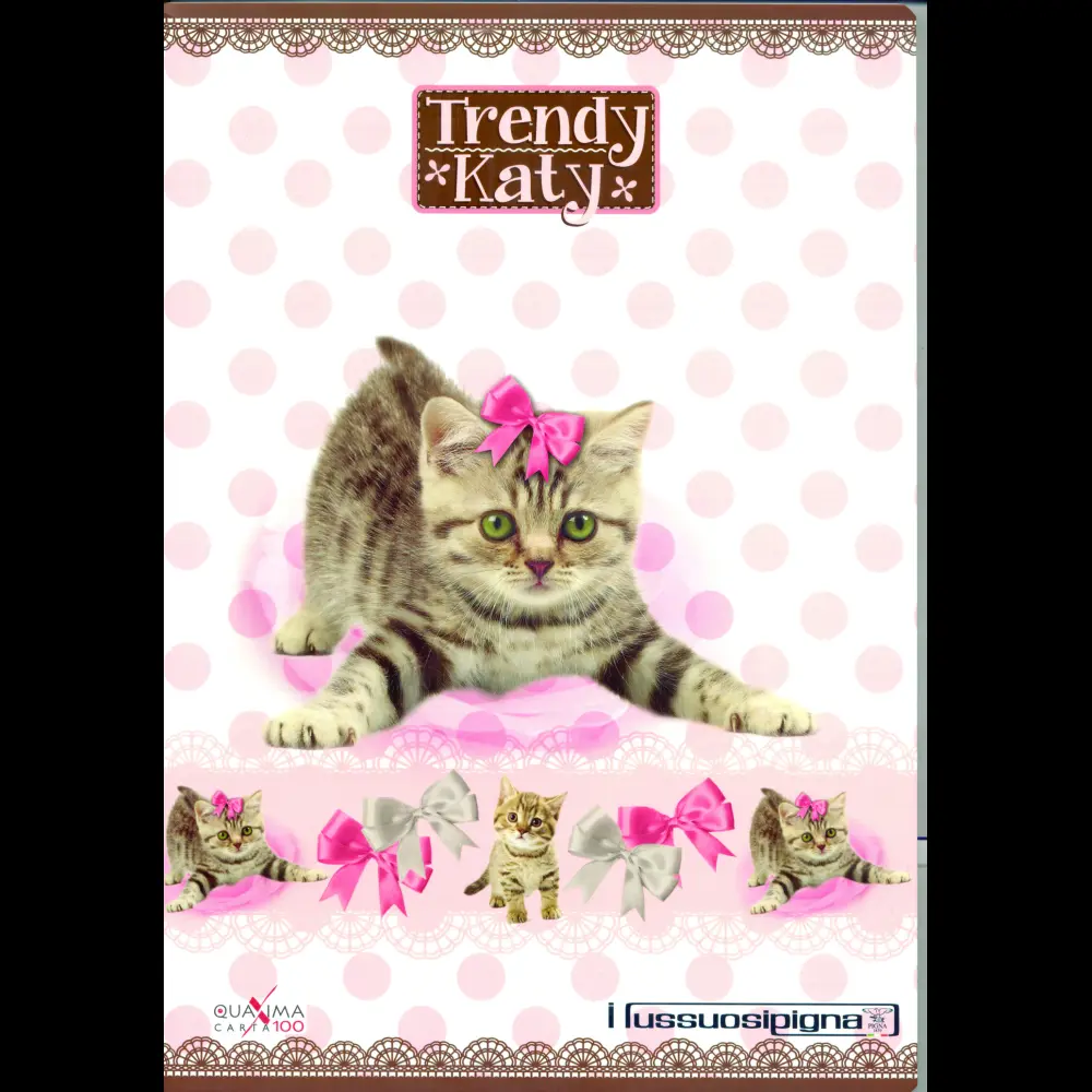Zvezek Pigna Trend Katty A4 mali karo