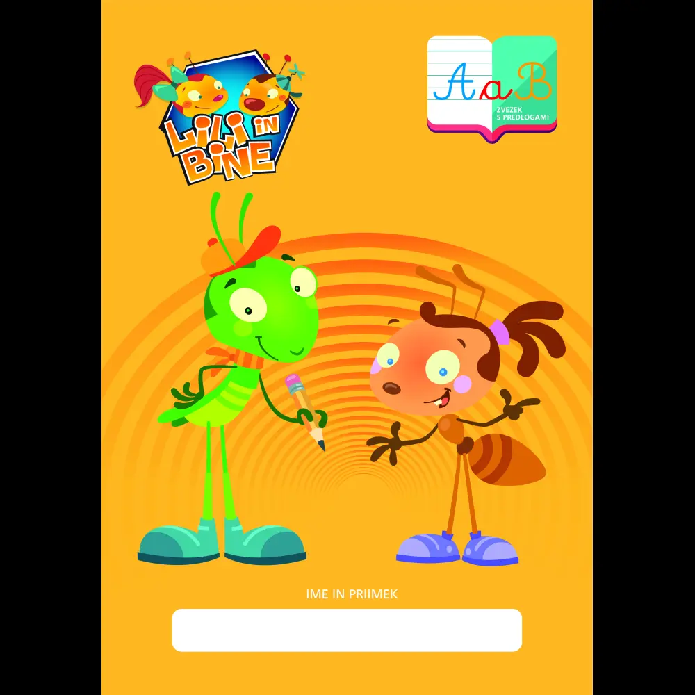 ZVEZEK LILI IN BINE male pisane črke