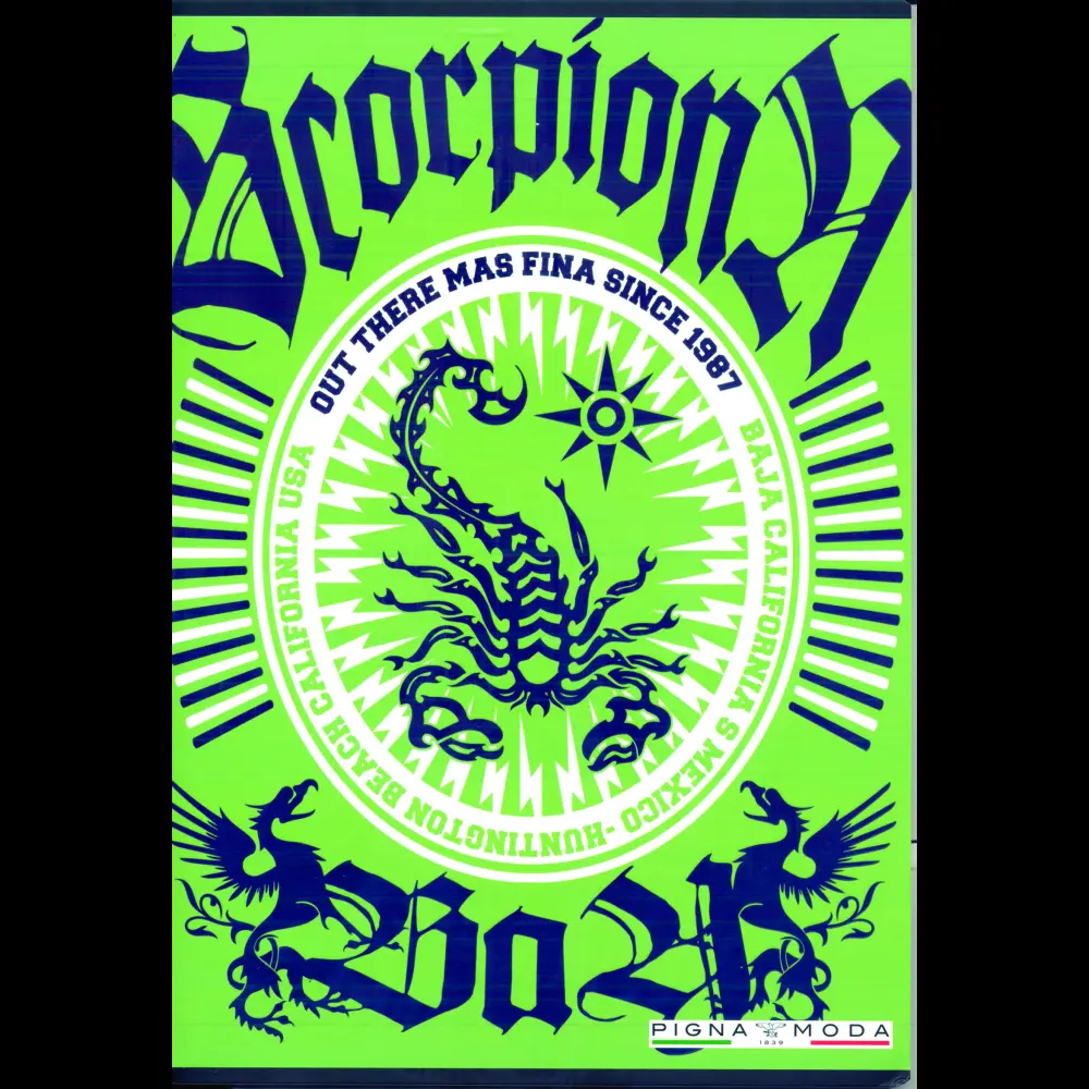 Zvezek Pigna Scorpion bay A4 mali karo