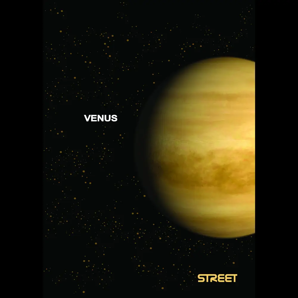 Zvezek Street Planets A4 črte z robom