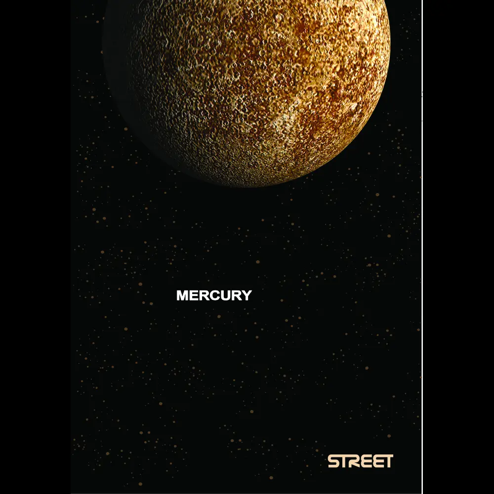 Zvezek Street Planets A4 mali karo