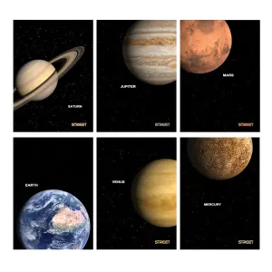 Zvezek Street Planets A4 brezčrtni