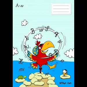 ZVEZEK NANDE ZNA A4, male/velike pisane