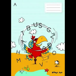 ZVEZEK NANDE ZNA A4 ABC, velike tiskane