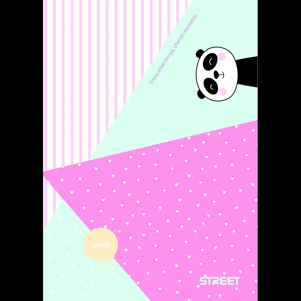 Zvezek Street Sweet A4 mali karo