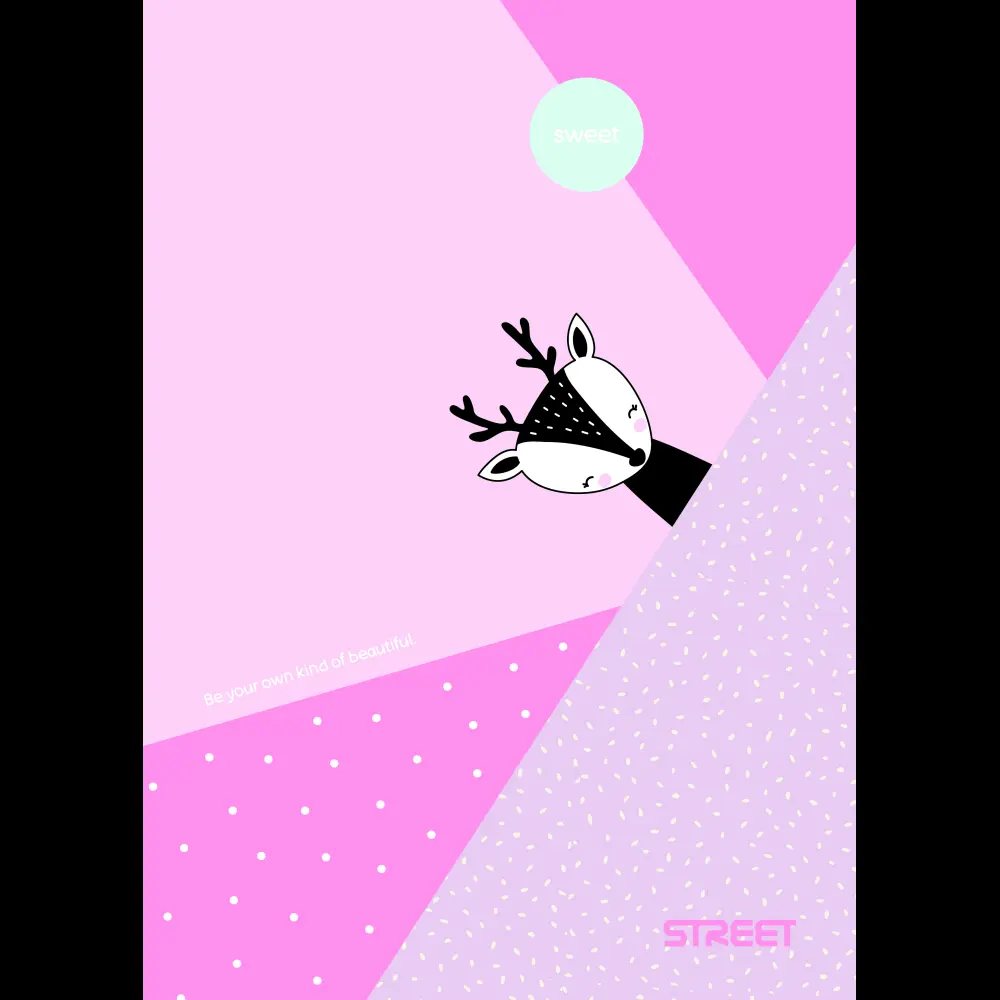 Zvezek Street Sweet A4 1CM karo