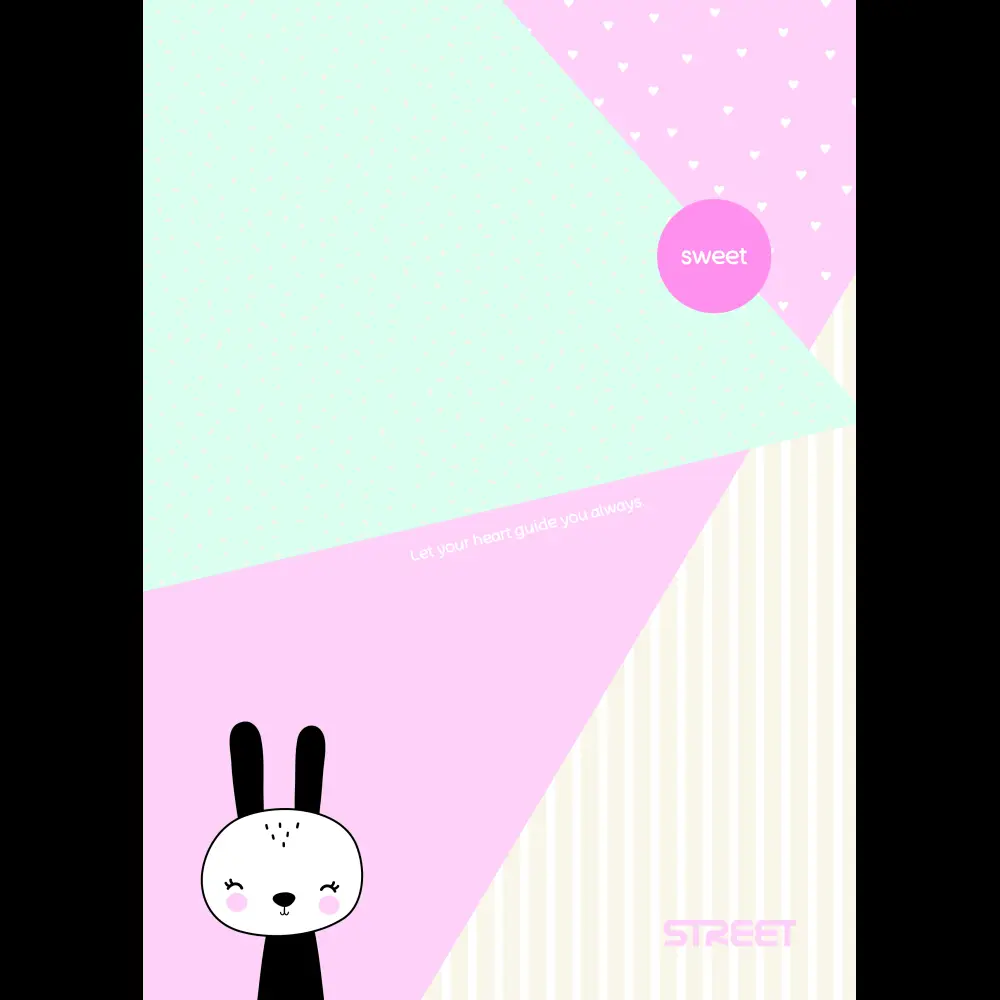 Zvezek Street Sweet A4 1CM karo