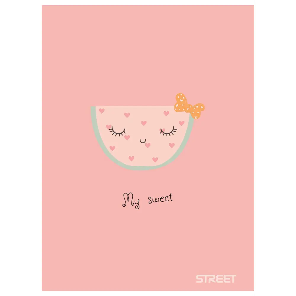 Zvezek Street Sweet A5 črte z robom