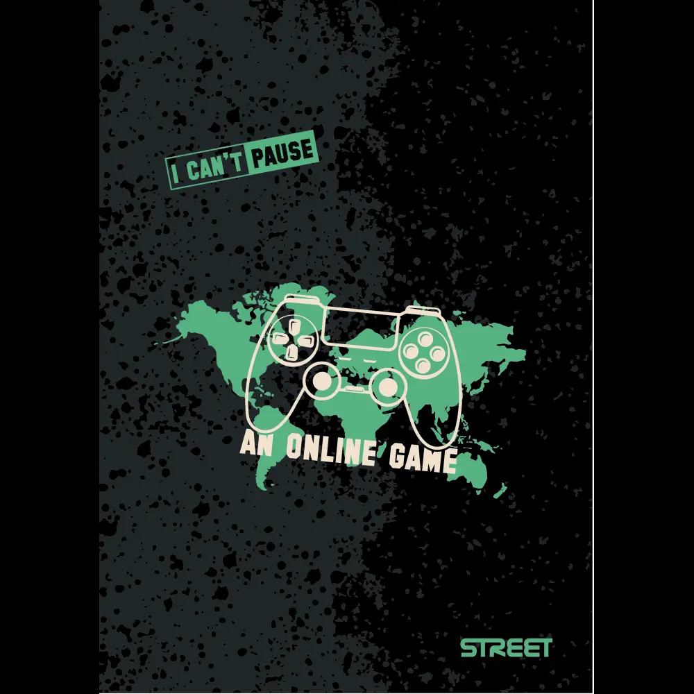 Zvezek Street Gaming A4 črte 