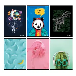 Zvezek Young A4 črte z robom 80 listni