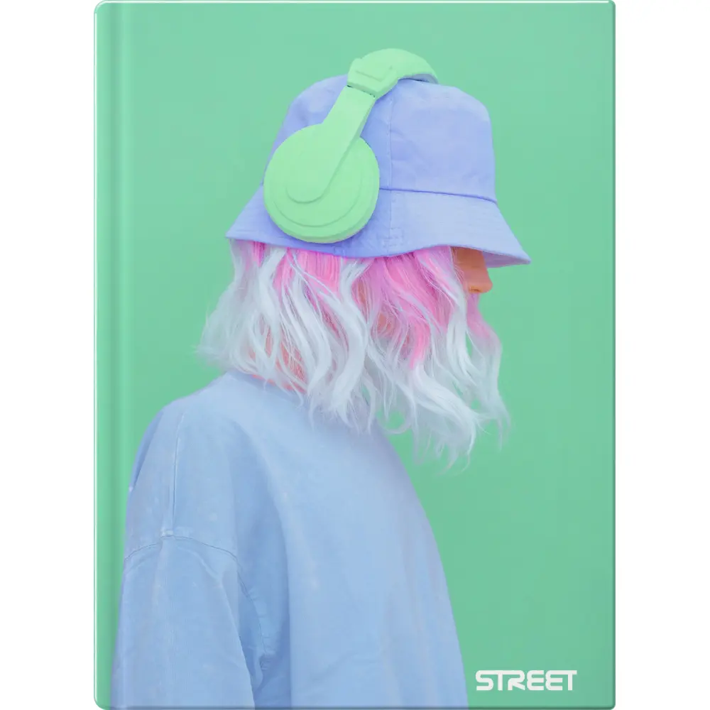 Zvezek trdi Street Young A4 črte z robom