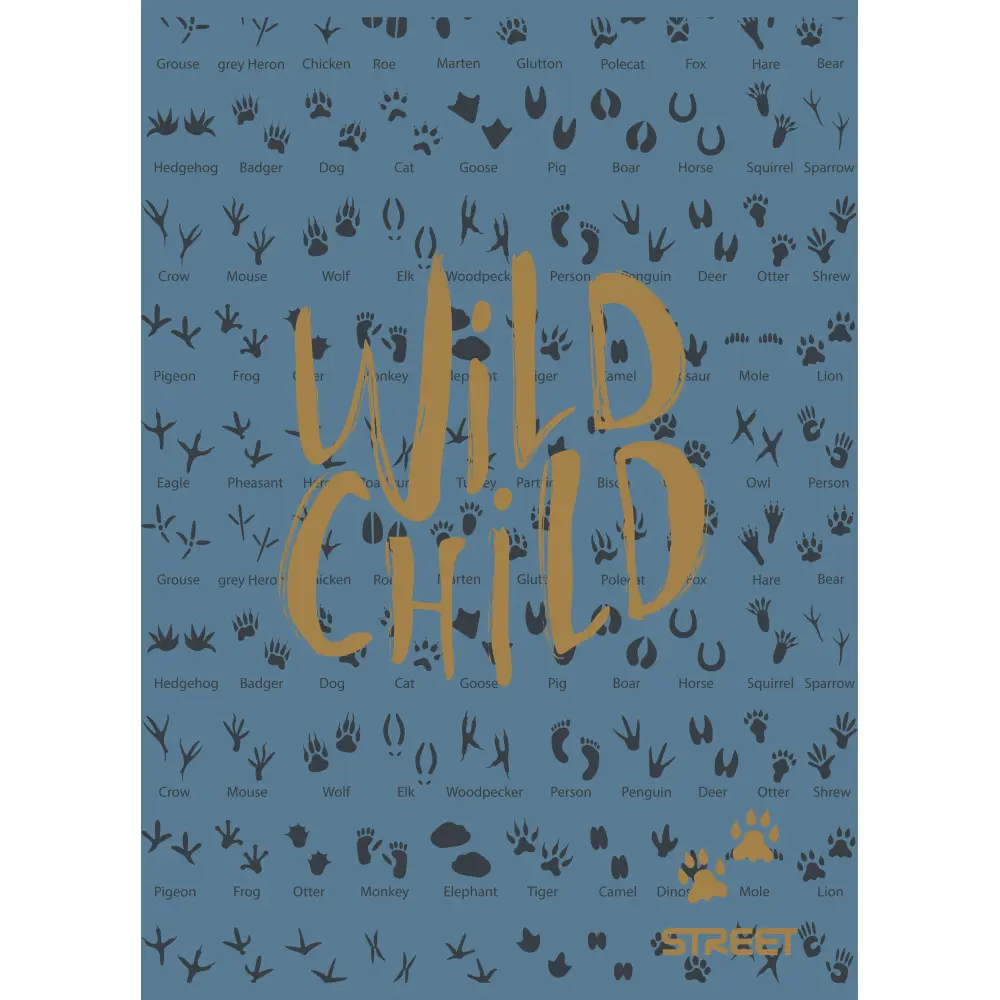 Zvezek Street Lion A4 črte z robom