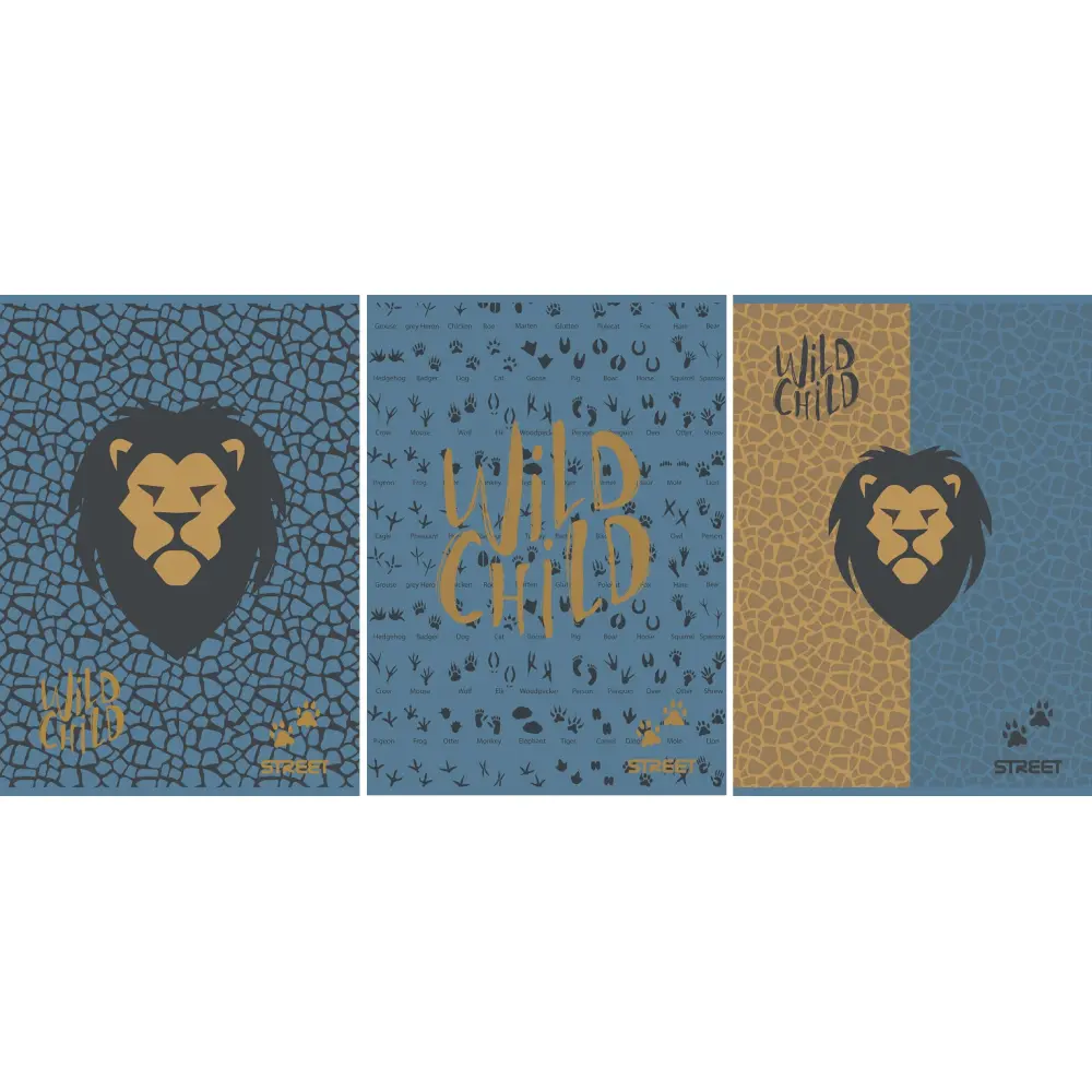 Zvezek Street Lion A4 brezčrtni