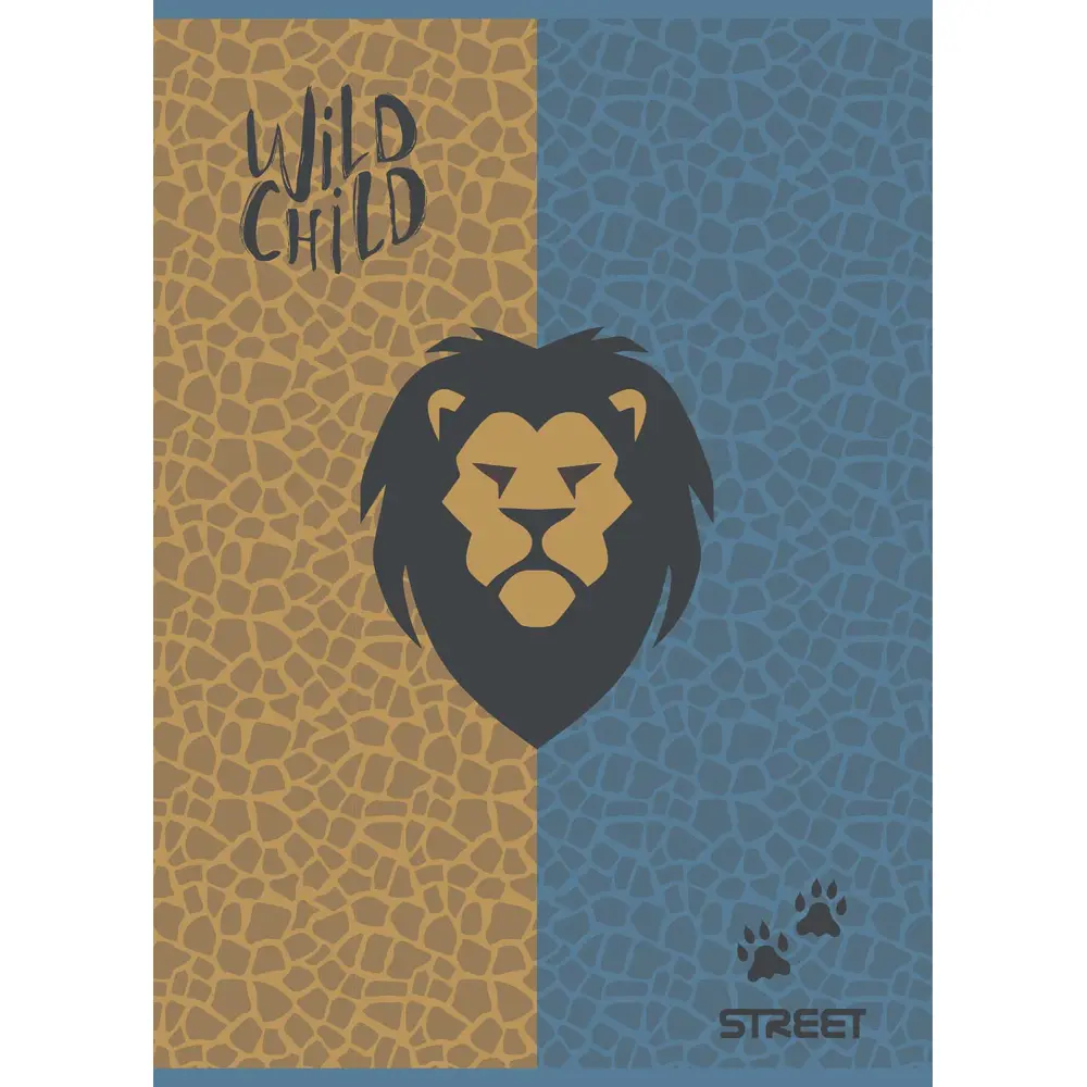 Zvezek Street Lion A4 brezčrtni