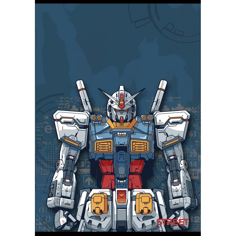 Zvezek Street Robots A4 brezčrtni