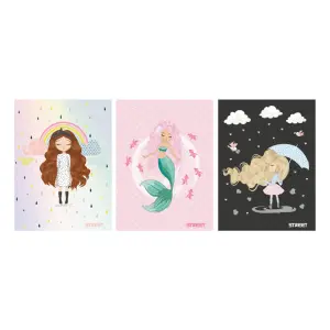 Zvezek Street FashionistaA4 črte z robom