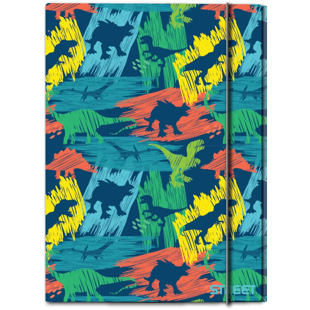 Mapa z elastiko A4, Street Dino