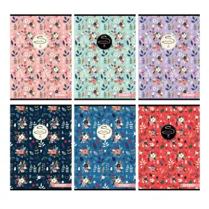 Zvezek Street Flowers A5 črte 