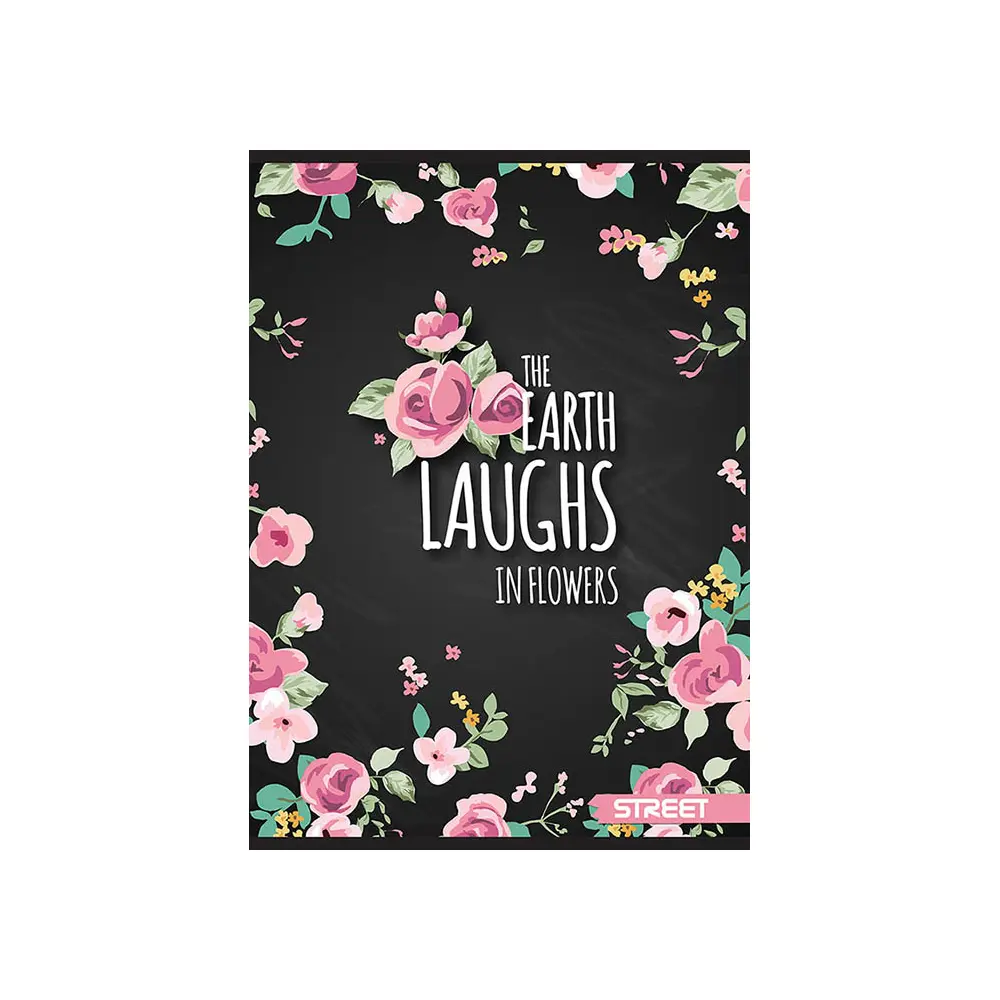 Zvezek Street Flowers A5 mali karo