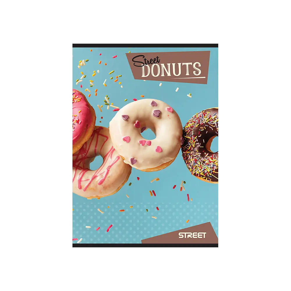 Zvezek Street Macarons A4 mali karo