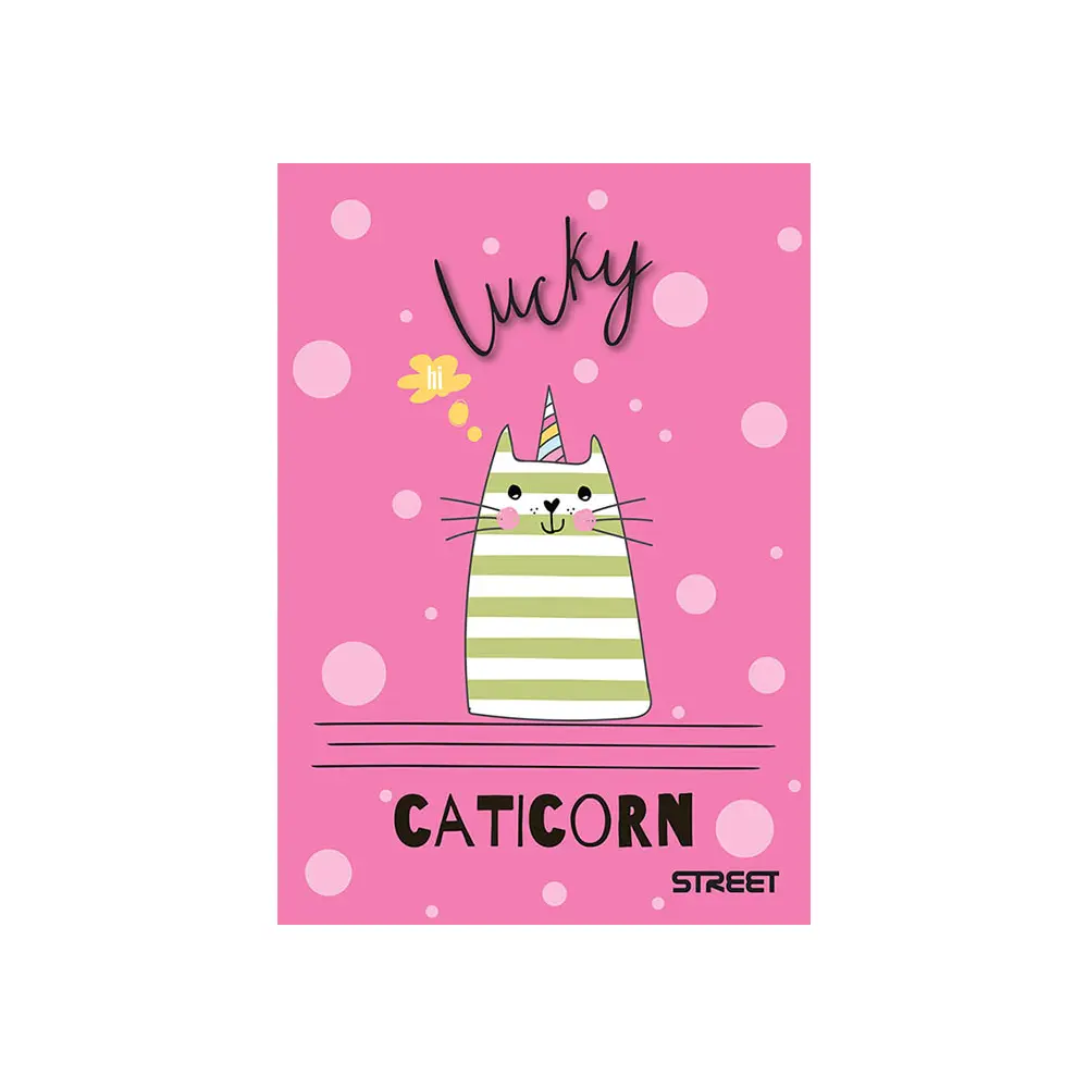 Zvezek Street My cat A4 mali karo