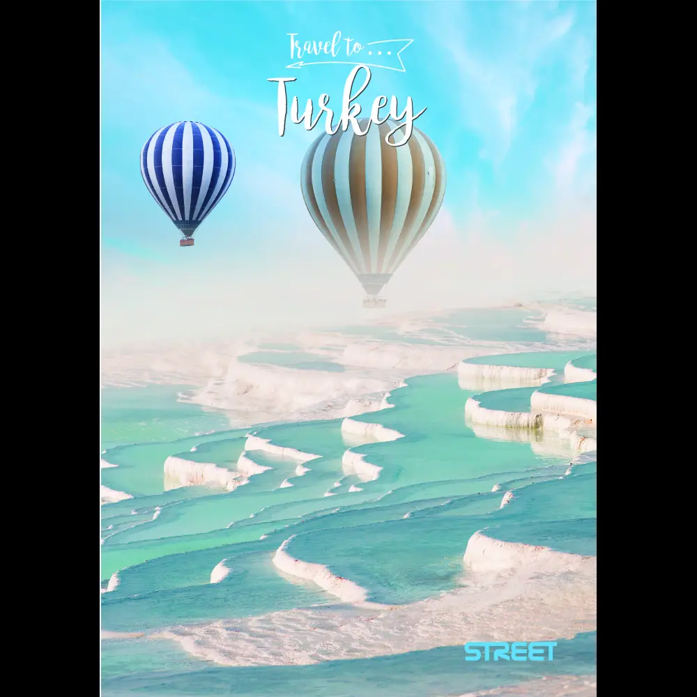 Zvezek Street Travel to A4 visoki karo