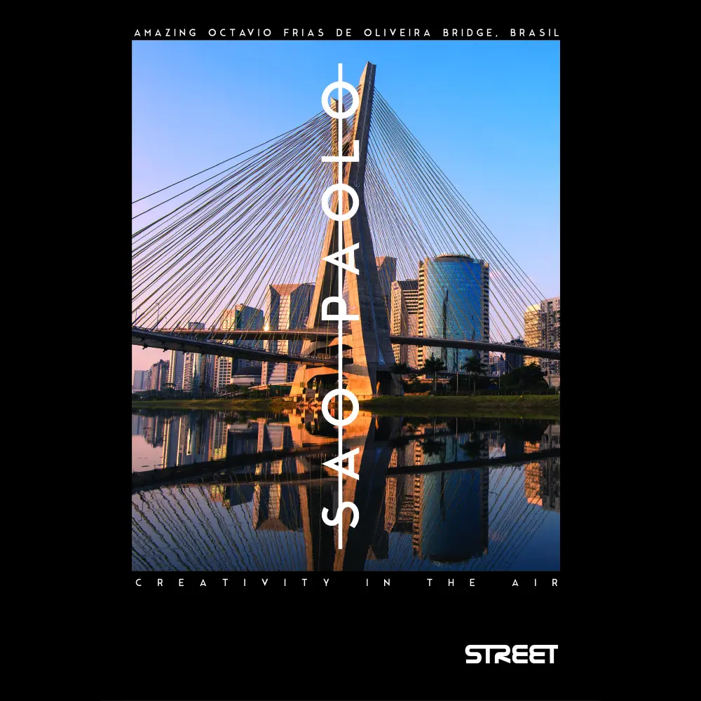 Zvezek Street Bridges A4 črte 