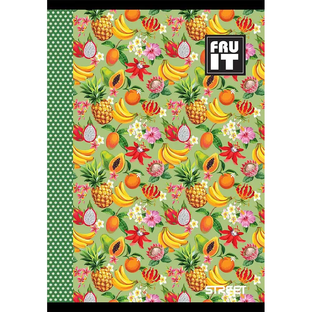 Zvezek Fruits A4 mali karo 80 listni