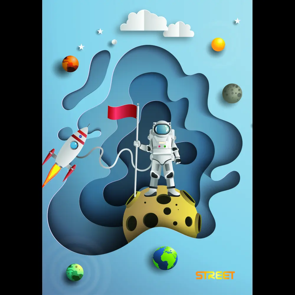 Zvezek Street Stars A4 mali karo